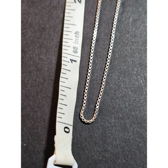 **Final Sale** Italian sterling silver box chain necklace - Picture 11 of 11